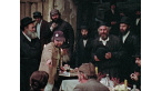 Director Norman Jewison (pointing) and star Tevye (holding hat) on the set of The Fiddler on the Roof. As seen in Fiddler’s Journey to the Big Screen. A film by Daniel Raim. A Zeitgeist Films release in association with Kino Lorber.