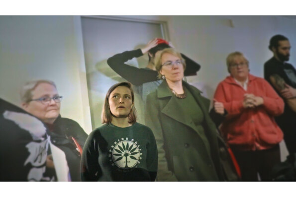 Rhys MacArthur in THE UNMAKING OF A COLLEGE. A film by Amy Goldstein. A Zeitgeist Films release in association with Kino Lorber.