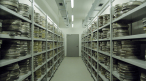 A nitrate film vault in the Federal Film Archive in Hoppegarten, Germany. As seen in Forbidden Films, a film by Felix Moeller.