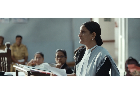 Geetanjali Kulkarni as Public Prosecutor Nutan in COURT. A film by Chaitanya Tamhane. A Zeitgeist Films release.