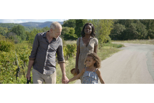 Pascal Greggory (left) as Lionel, Guslagie Malanda as Victoria and Maylina Diagne as Marie in MY FRIEND VICTORIA, a film by Jean Paul Civeyrac 