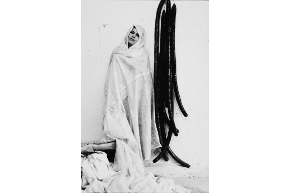 Eva Hesse in 1968. Photo by Herman Landshoff. Eva Hesse. A film by Marcie Begleiter. A Zeitgeist Films release.