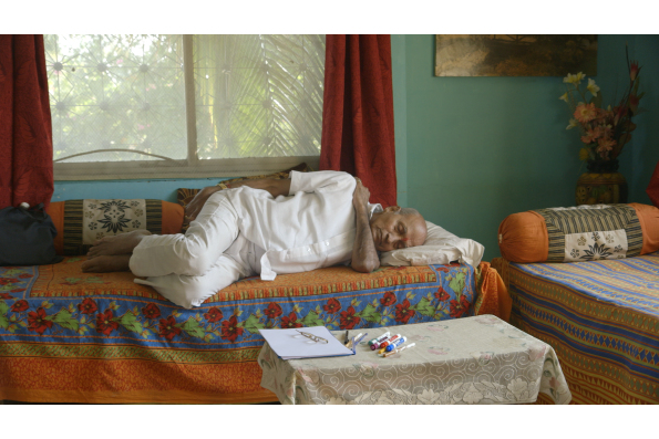 Dr. Vasant Lad in THE DOCTOR FROM INDIA. A film by Jeremy Frindel. A Zeitgeist Films release.