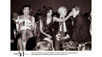 Liza Minelli, Bianca Jagger, Andy Warhol, and Halston at Studio 54. Photographer: Adam Scull. STUDIO 54. A film by Matt Tyrnauer. A Zeitgeist Films release in association with Kino Lorber.